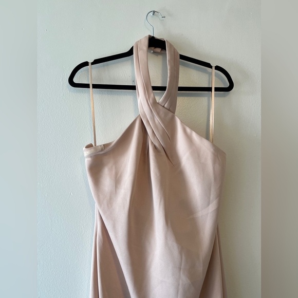 Anthropologie BHLDN Ruby Formal Cocktail Maxi Dress In CHAMPAGNE Size 12 NWOT - Picture 8 of 16